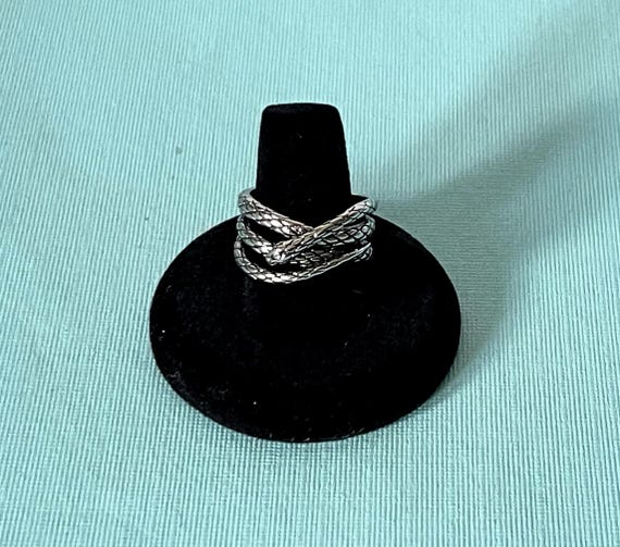 Snake ring, snake wrap ring, size 9 snake ring, snake jewelry, women's snake ring, men's snake ring, silver snake ring, biker jewelry, snake