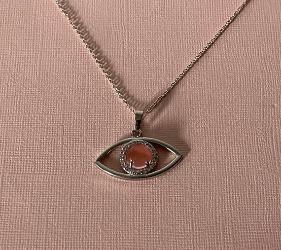 Buy Eye of Providence Evil Eye Necklace Third Eye Triangle All Seeing Eye  Symbol Jewelry Gift for Him 925 Silver 14k Solid Gold Online in India - Etsy