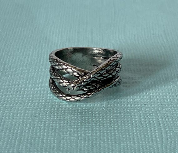 Snake ring, snake wrap ring, size 9 snake ring, s… - image 8