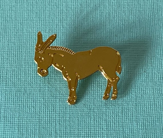 Vintage donkey brooch, mule brooch, jackass brooc… - image 2