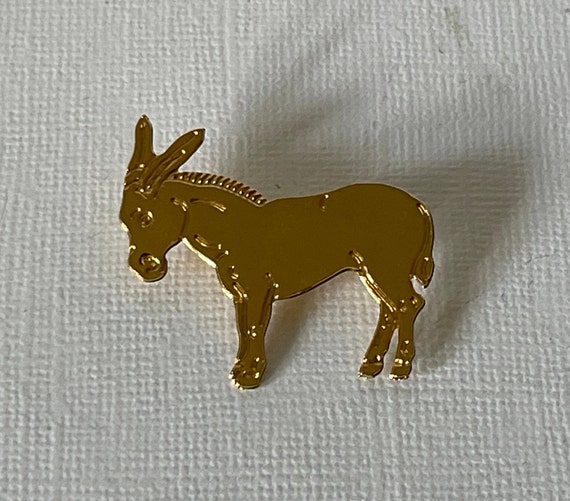 Vintage donkey brooch, mule brooch, jackass brooc… - image 4