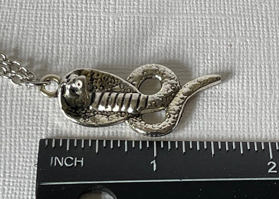 Snake necklace, 20" snake necklace, cobra necklac… - image 4
