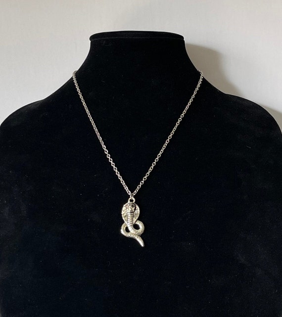 Snake necklace, 20" snake necklace, cobra necklac… - image 6
