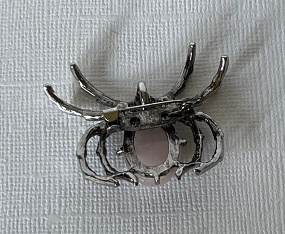Rose quartz spider brooch, tarantula spider pin, … - image 6