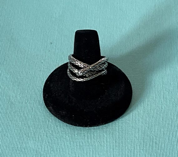 Snake ring, snake wrap ring, size 9 snake ring, s… - image 1