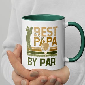 Best Papa by Par Golf Mug – Funny Golf Mug for Dad, Father&#39;s Day Gift for Golfer, Papa Golf Lover Mug, Golf Gift for Grandpa, Golf Dad Mug
