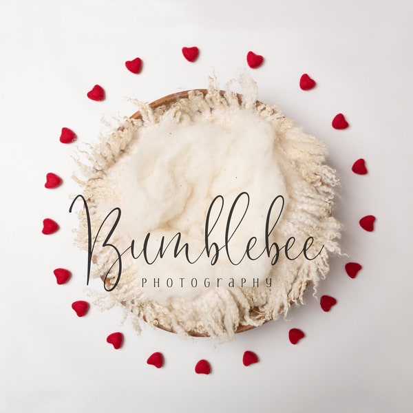 Valentines Newborn Digital Backdrop, Digital background, Newborn Props, Valentine's Day