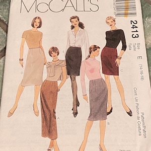 Misses Skirt in Three Lengths Easy McCall’s Pattern #2413
