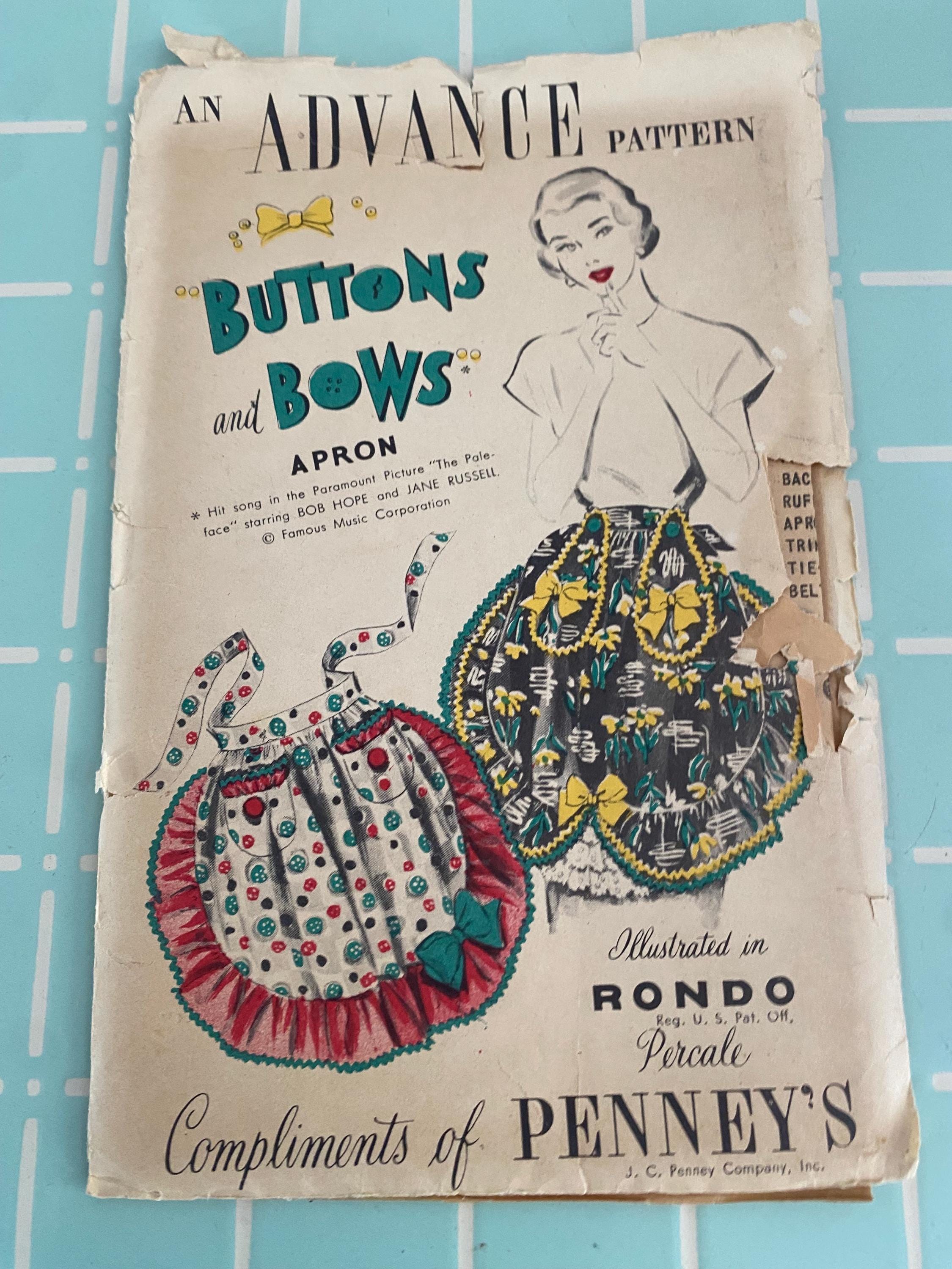 Various Vintage Apron Patterns by Advance, Mccalls, Simplicity & Vogue ...