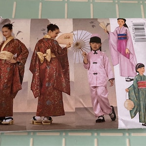 Children’s Robe, Obi, Wrap, Top & Pants Costume/Wardrobe Pattern-Butterick #6698