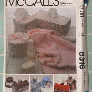 Various Tissue Cover Patterns-McCall’s #8316 & Sweet Magnolia Plastic Canvas Book