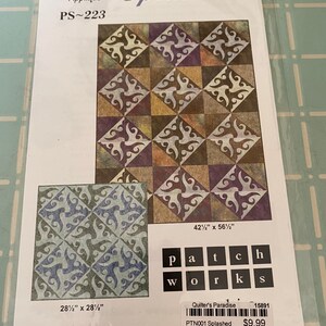 Splashed Give & Take Appliqué Quilt Pattern