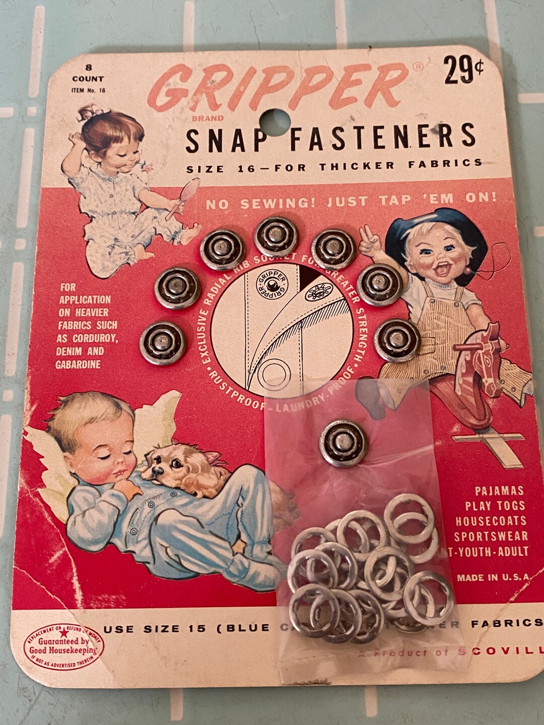 Vintage Gripper Snap Fasteners Etsy