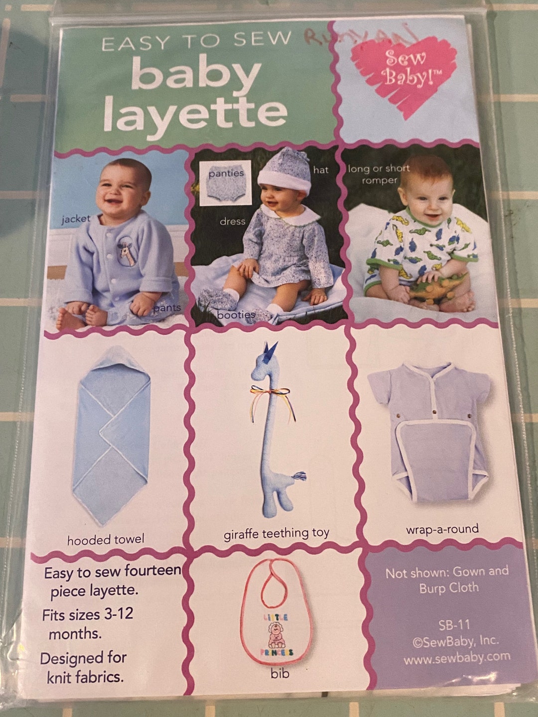Layette Pattern Easy to Sew Baby Layette Pattern - Etsy