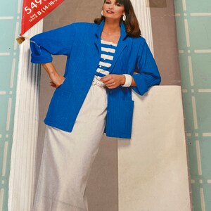1980s Misses Jacket, Top, and Skirt Pattern #5498