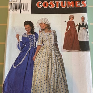 Puritan, Centennial, 18th & 19th Century Dress Costume Pattern- Simplicity #9713