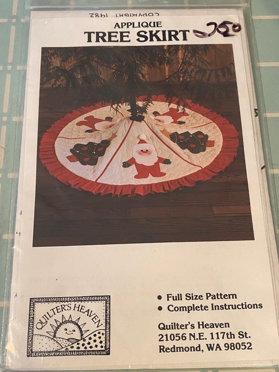 Tree Skirt Appliqué Pattern Etsy