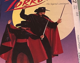 Zorro Costume Pattern- McCall’s #8872