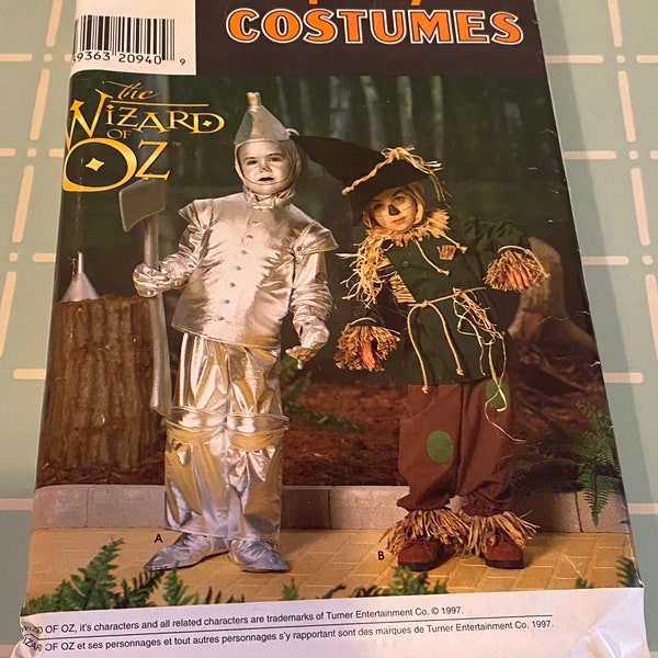 Various Wizard of Oz Costume Patterns- Simplicity