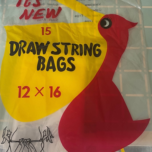 Vintage Package of Drawstring Bags