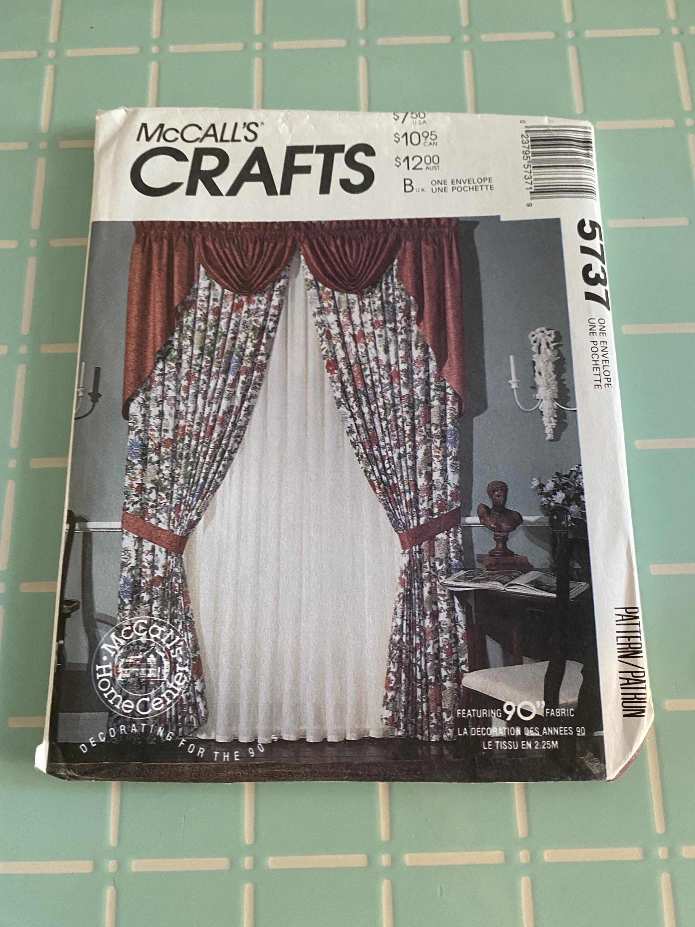 Various Window Covering/curtain Patterns- Mccall’s, Singer & Simplicity ...
