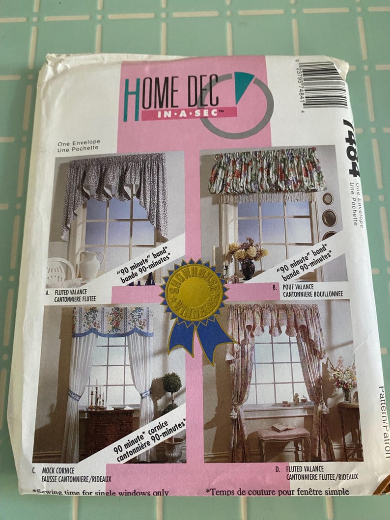 Various Window Covering/curtain Patterns- Mccall’s, Singer & Simplicity ...