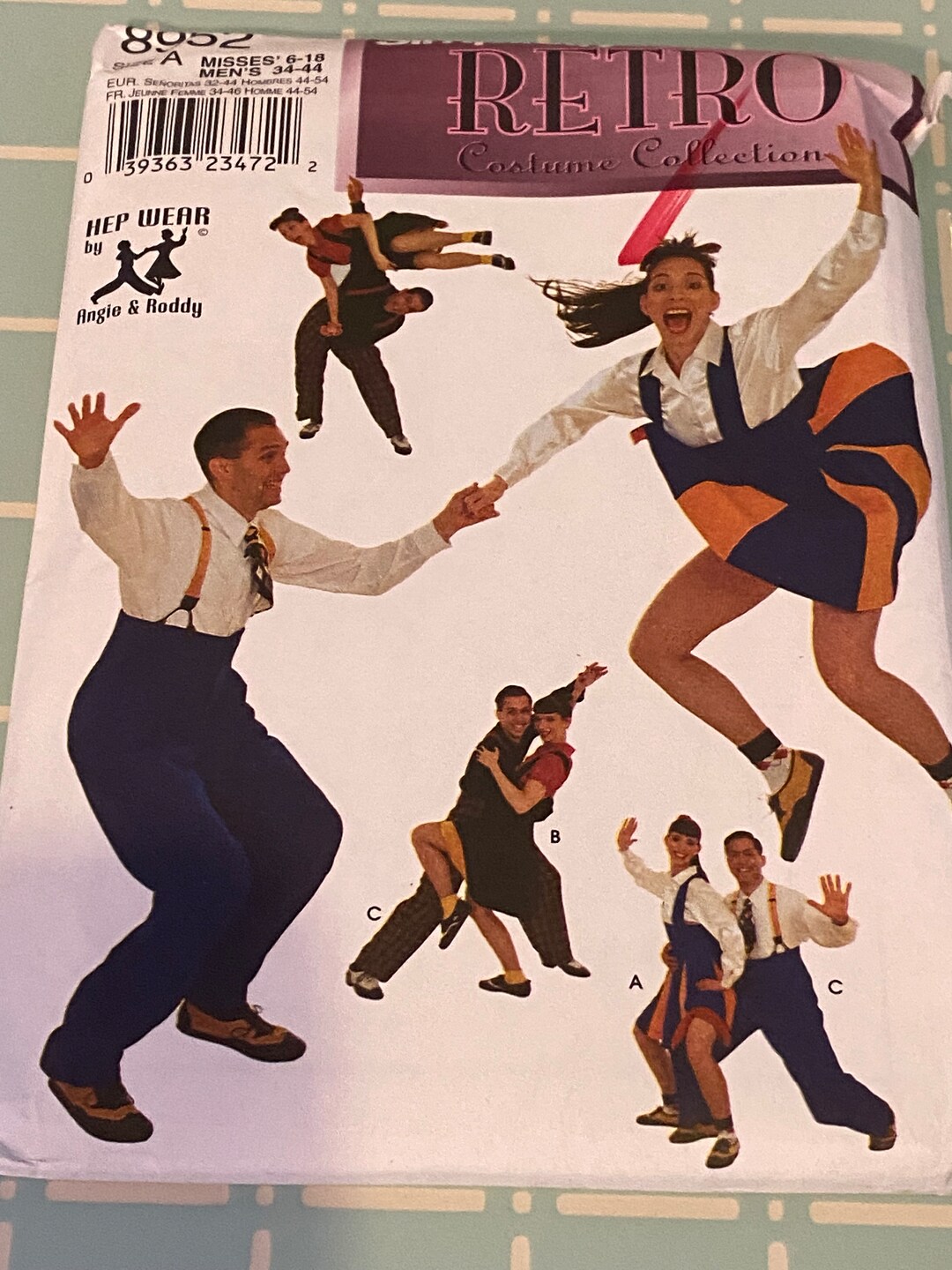 Misses & Mens Swing Dance Costume Pattern Simplicity Retro Etsy