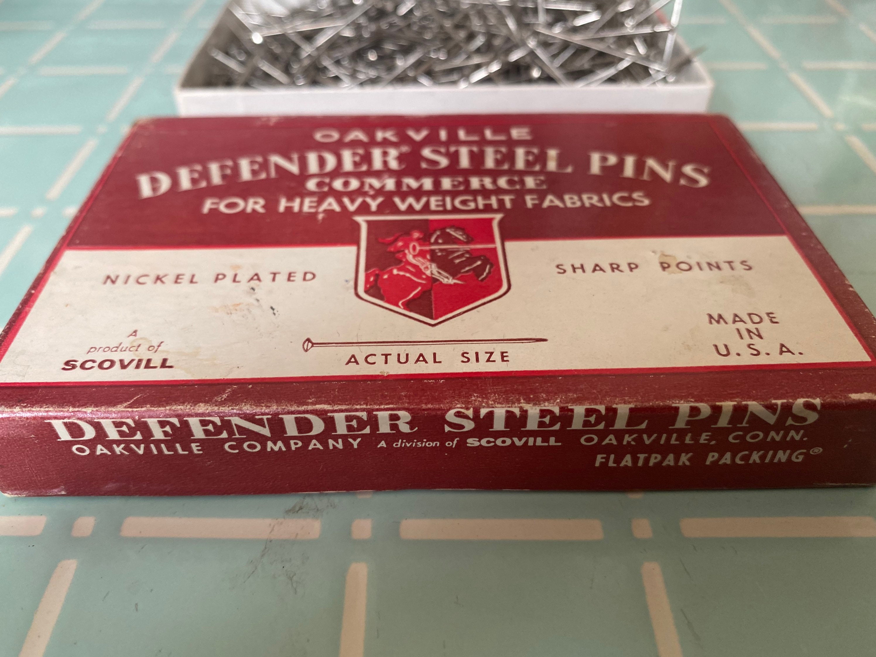Vintage Box of Defender Steel Pins - Etsy