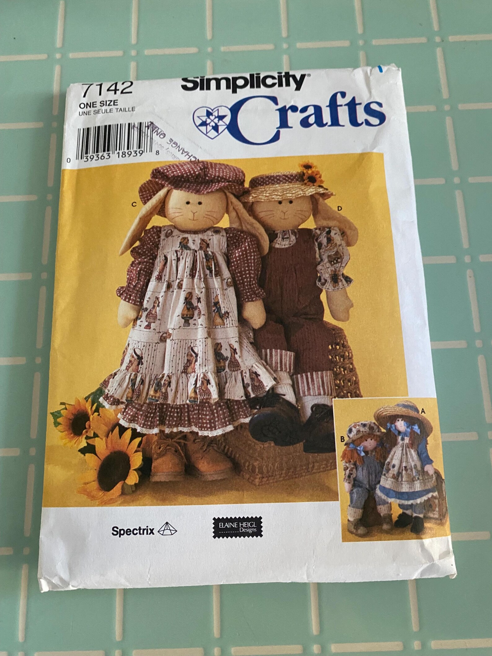 Simplicity Rabbit Pattern Tutorial Various Bunny/rabbit Craft Patterns by Simplicity & Mccalls - Etsy