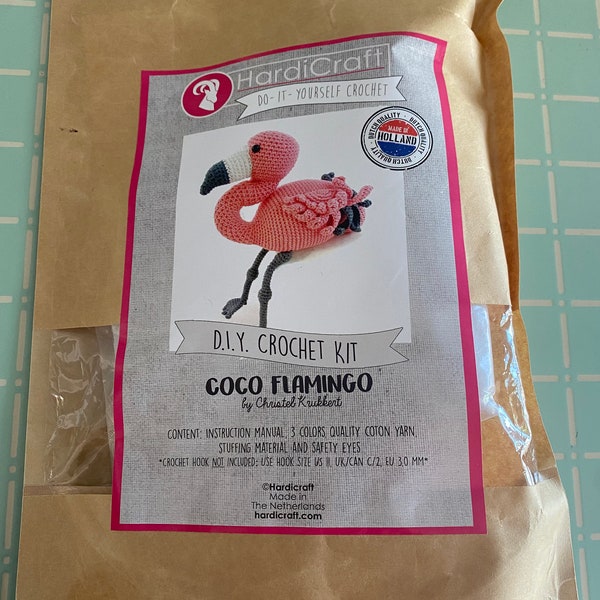 Coco Flamingo Crochet Kit by Hardicraft