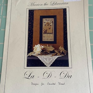 Marion the Librarian Counted Cross Stitch Pattern by La-D-Da