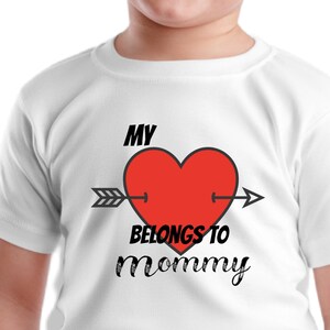 My Heart Belongs To Mommy SVG PNG JPG Digital Download
