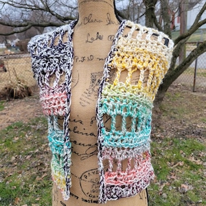 Breezy Crochet Vest *Pattern Only*