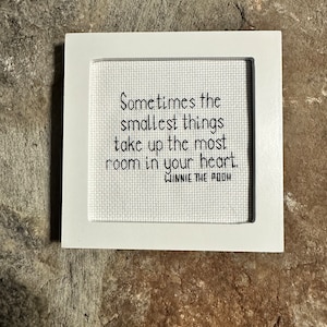 Classic Winnie the Pooh Quote, Sometimes the Smallest Things Take Up the Most Room In Your Heart, Nursey Room Decor, Baby Shower Gift