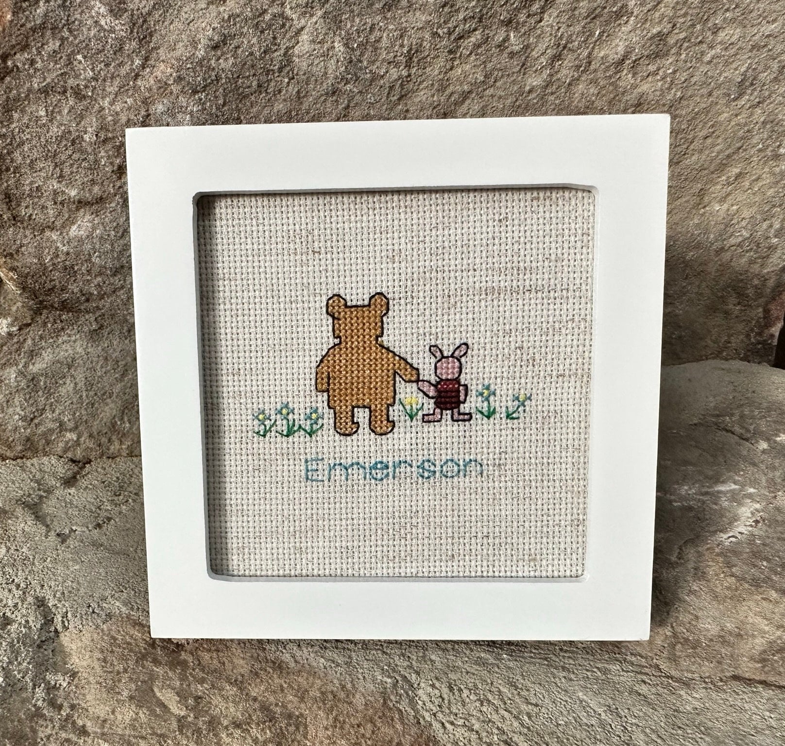 Winnie The Pooh Birth Record (14 Count) Disney Counted Cross Stitch Kit 8x10 - Dimensions