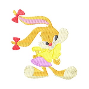 Baby Lola Bunny embroidery design for children