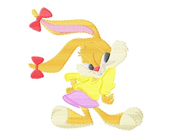 Baby Lola Bunny embroidery design for children