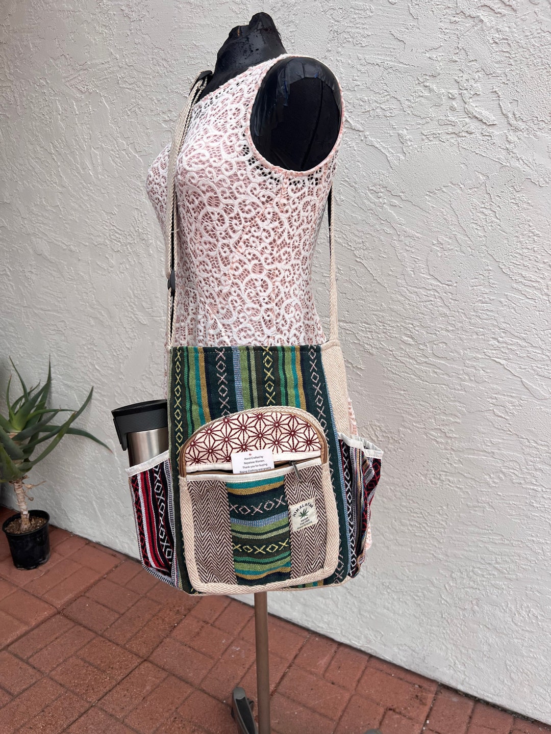 Cotton Back to School Crossbody Bag, Hippie Bag, Boho Bag Etsy