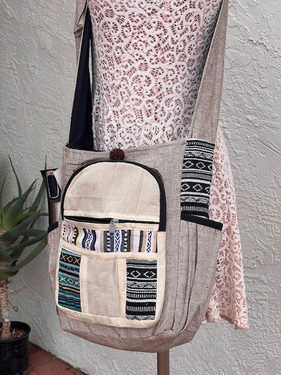Buy Back to School Cotton Crossbody Bag laptop Bag hippie Crossbody Bag Online in India Etsy