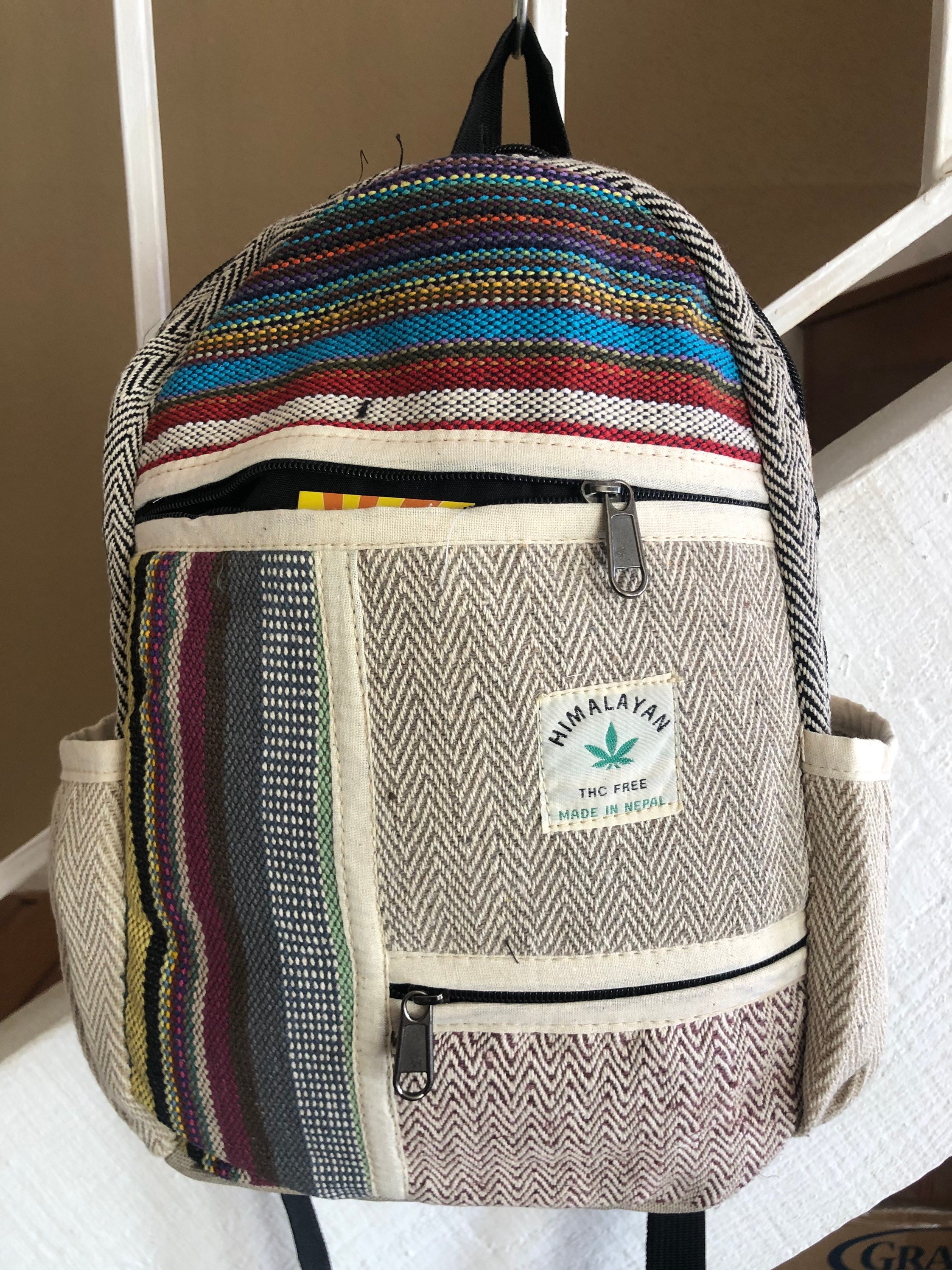 Mochila de cáñamo mochila hippie Etsy