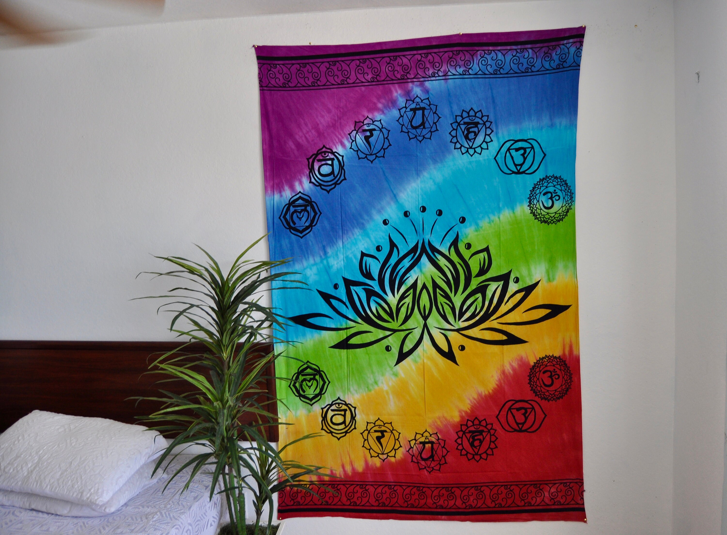 Poster Seven Chakra Design Small Tapestry Wall Hanging Cotton Fabric Wonderful Poster Seven Chakra Design Small Tapestry Wall Hanging Cotton Fabric Wonderful