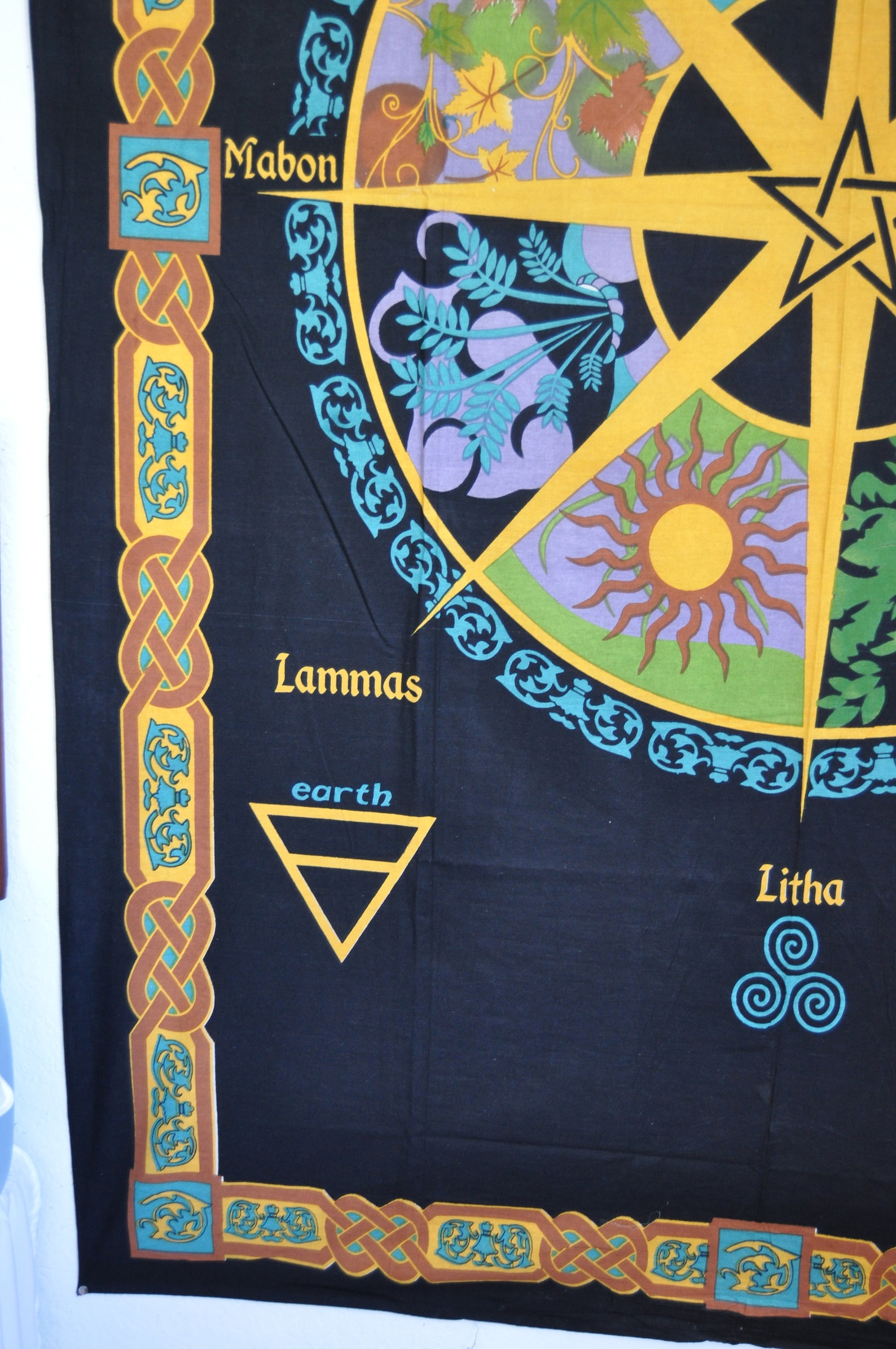 The Pagan Calendar Tapestry Wheel of the Year Tapestrypagan Etsy