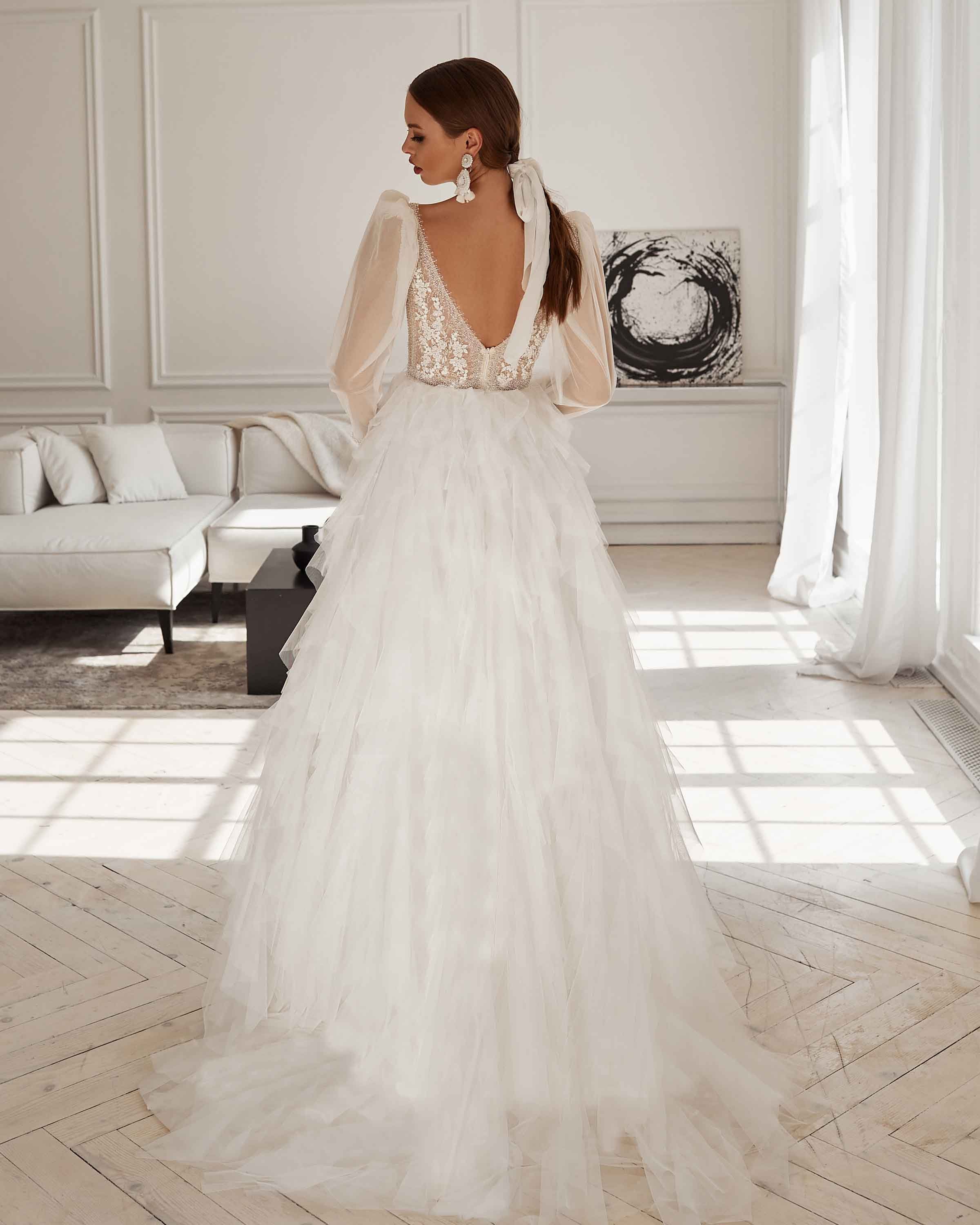 Detatchable Sleeves Wedding Dress Wedding White Dress Long - Etsy