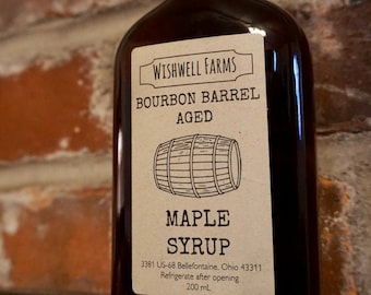 Bourbon Barrel Aged Ohio Maple Syrup