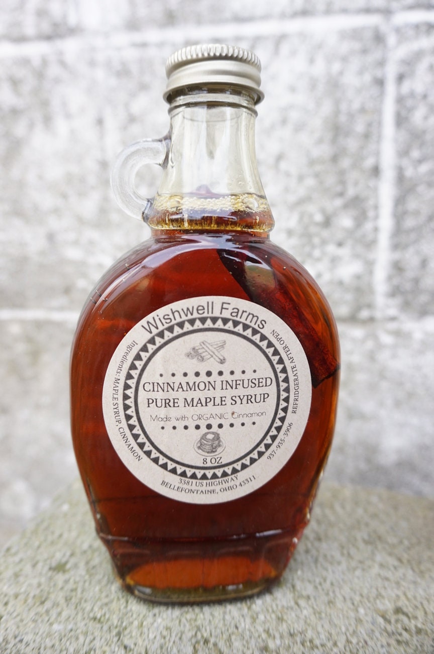 Cinnamon Infused Ohio Maple Syrup Etsy