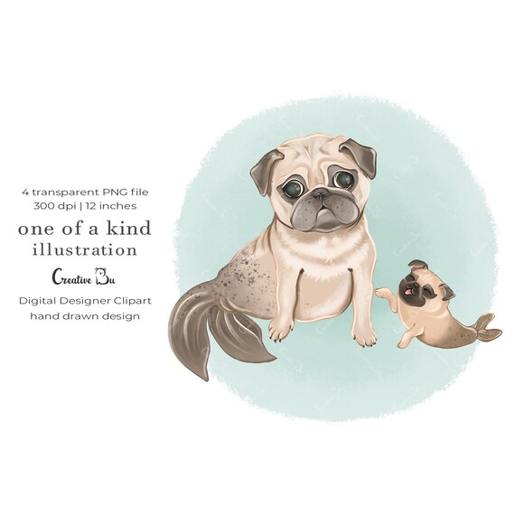Pug Birthday Digital Stickers for Planners & Scrapbooking