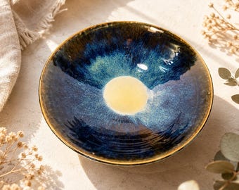 Handmade Ceramic Bowl – Blue-Green Glaze