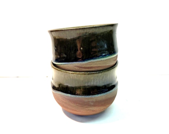 Handgemachte Teetassen – Blaue Glasur -  Fire & Nature Edition