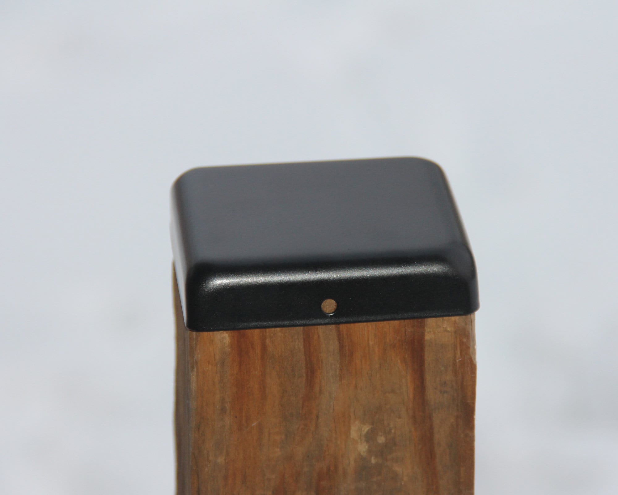 Classy Caps 4-in X 4-in Aluminum Post Cap Black Aluminum Deck