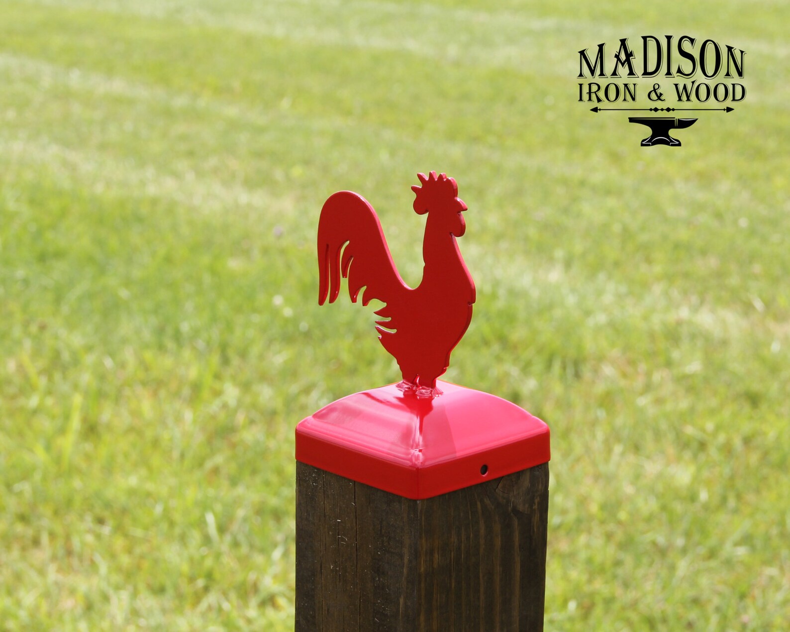 Rooster Post Cap for 4x4 Wood Fence Post Etsy